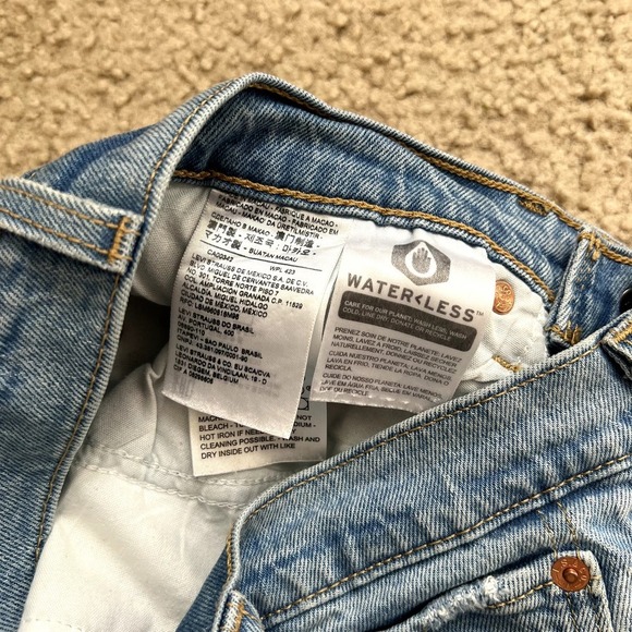 Levi's WEDGIE Premium High Rise Waisted Blue Denim Jeans - Picture 9 of 11